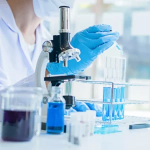 Golden Cells Scientist in Stem Cell Laboratory