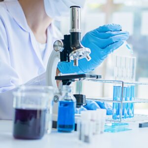 what are exosomes stem cell researcher examining a test tube