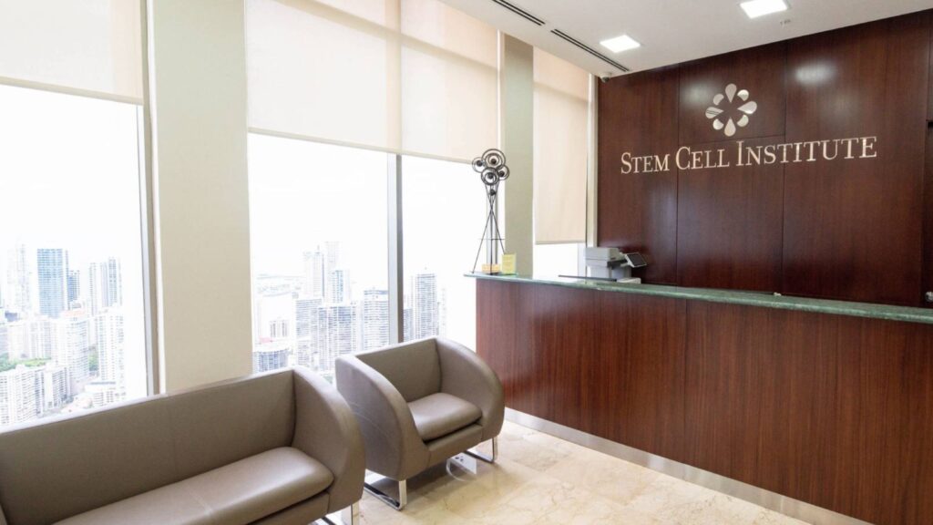 stem cell therapy for knees Waiting room at Stem Cell Institute